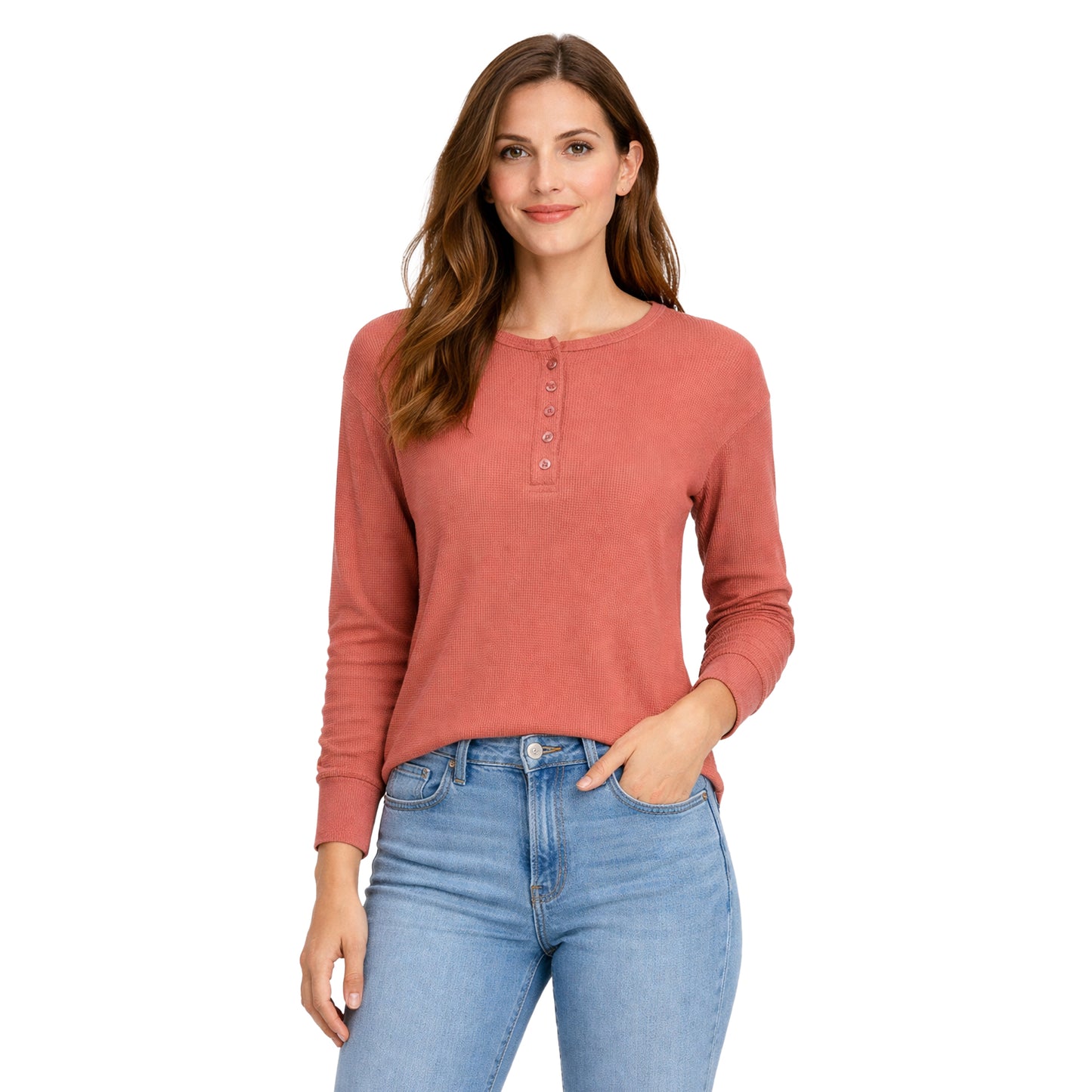 Clay - Side - Trespass Womens-Ladies Morvenna Long-Sleeved Top