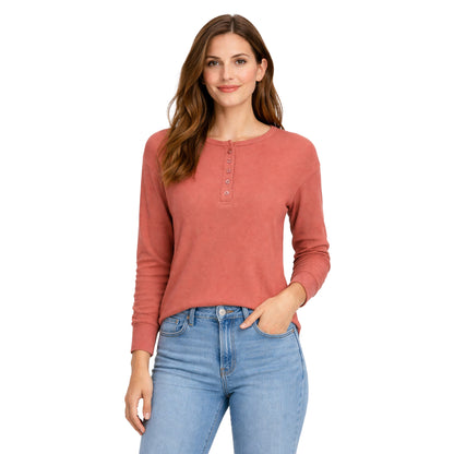 Clay - Side - Trespass Womens-Ladies Morvenna Long-Sleeved Top
