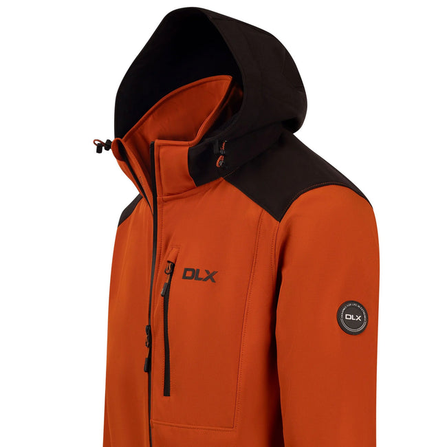 Burnt Orange - Lifestyle - Trespass Mens Durand DLX Soft Shell Jacket