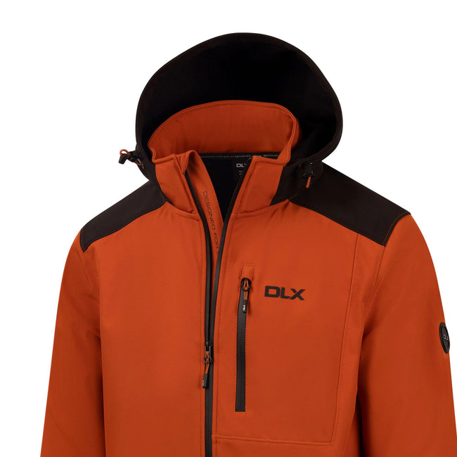 Burnt Orange - Pack Shot - Trespass Mens Durand DLX Soft Shell Jacket
