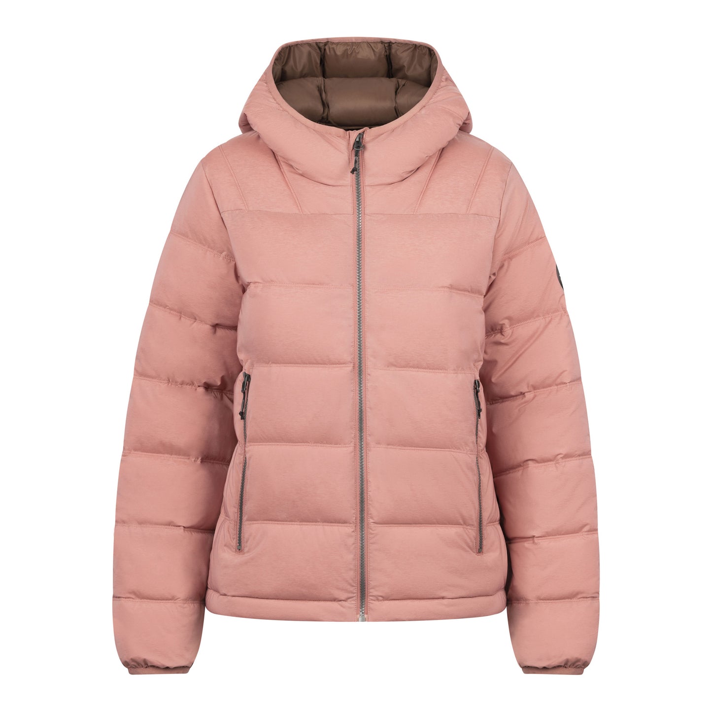 Clay - Front - Trespass Womens-Ladies Rollins Hooded Jacket