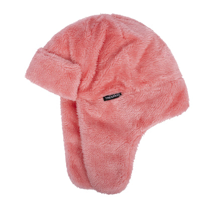Soft Orange - Side - Trespass Childrens-Kids Twixie Bomber Hat