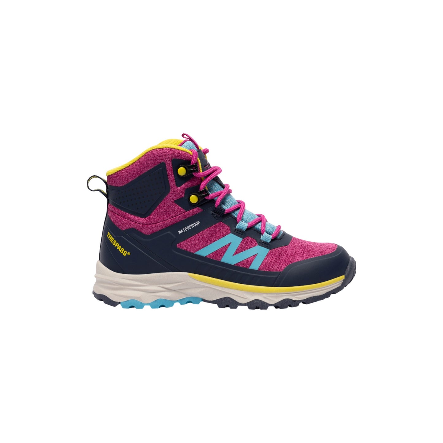Fuchsia - Side - Trespass Childrens-Kids Pip Walking Boots