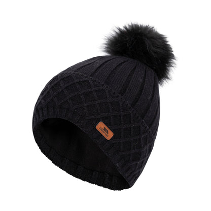 Black - Front - Trespass Womens-Ladies Sherbet Beanie