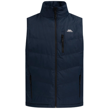 Navy - Front - Trespass Mens Brecker Padded Gilet