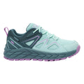 Teal - Side - Trespass Childrens-Kids Lorella Waterproof Trainers