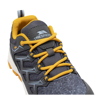 Storm Blue - Close up - Trespass Childrens-Kids Ottie Waterproof Trainers