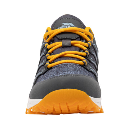 Storm Blue - Front - Trespass Childrens-Kids Ottie Waterproof Trainers