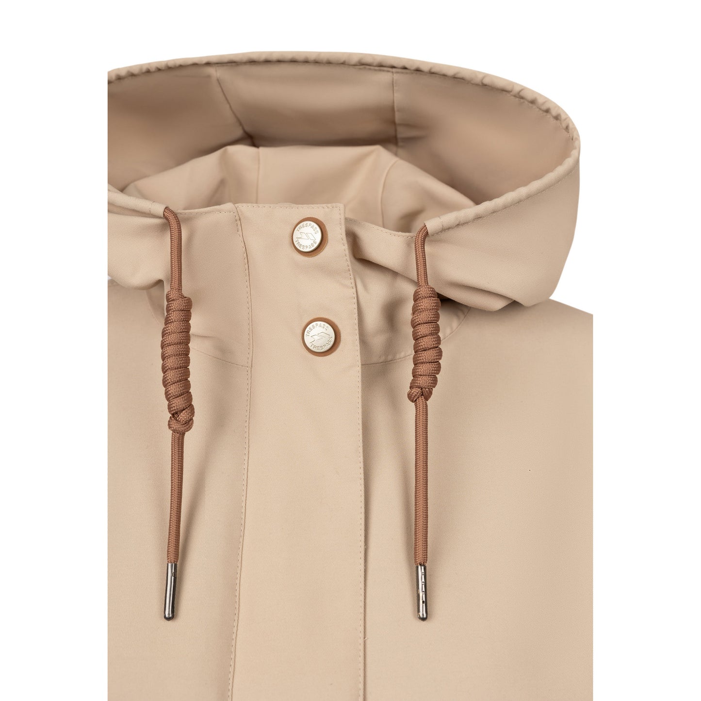 Light Sand - Side - Trespass Womens-Ladies Sasser Waterproof Jacket