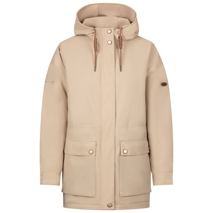 Light Sand - Front - Trespass Womens-Ladies Sasser Waterproof Jacket