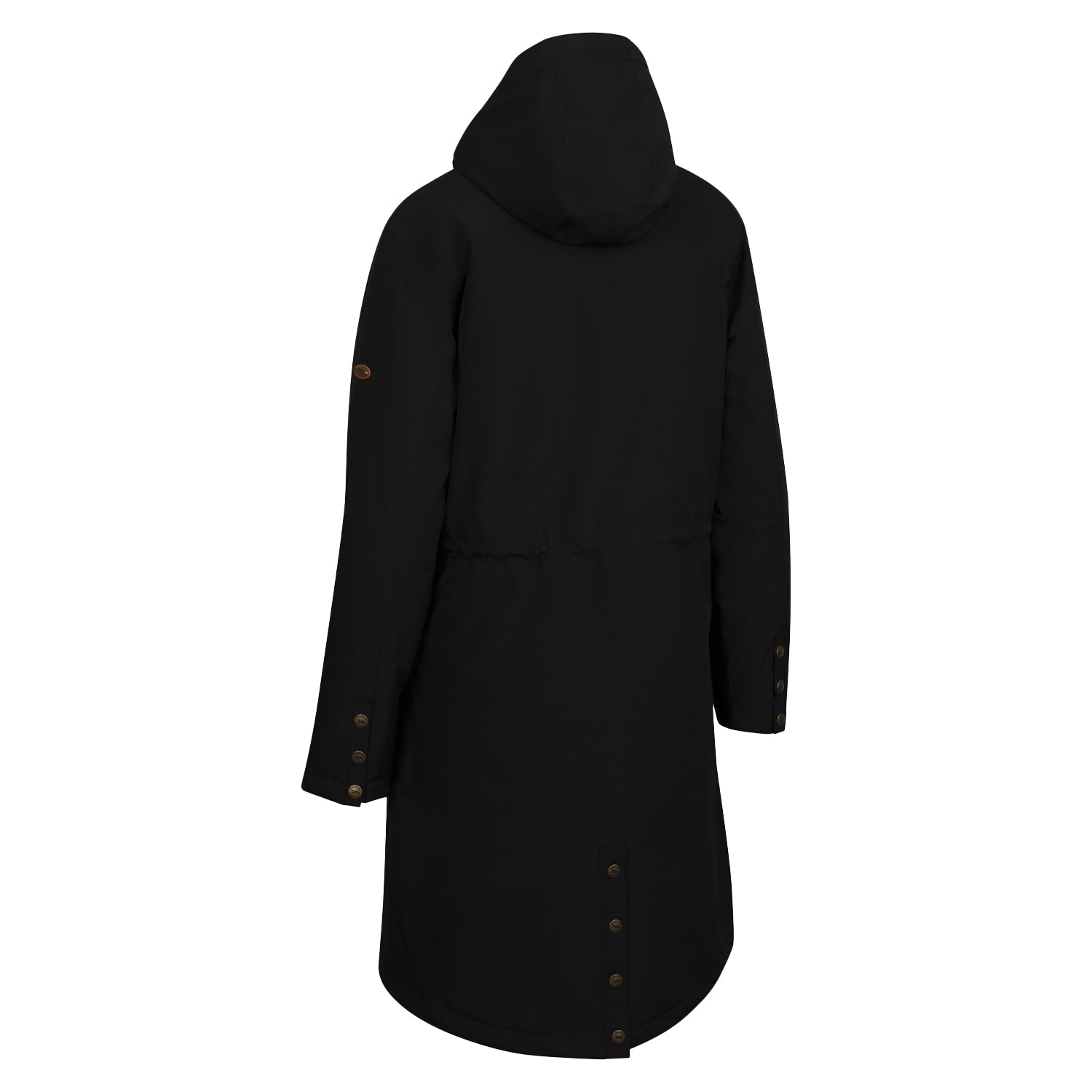 Black - Back - Trespass Womens-Ladies Vailsom Waterproof Jacket