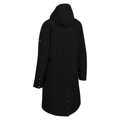 Black - Back - Trespass Womens-Ladies Vailsom Waterproof Jacket