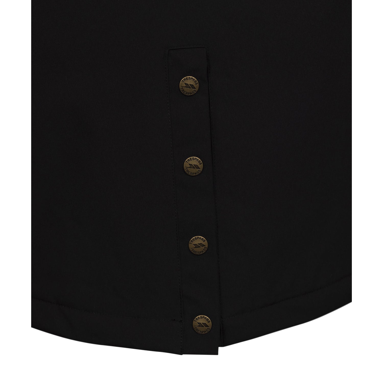 Black - Side - Trespass Womens-Ladies Vailsom Waterproof Jacket