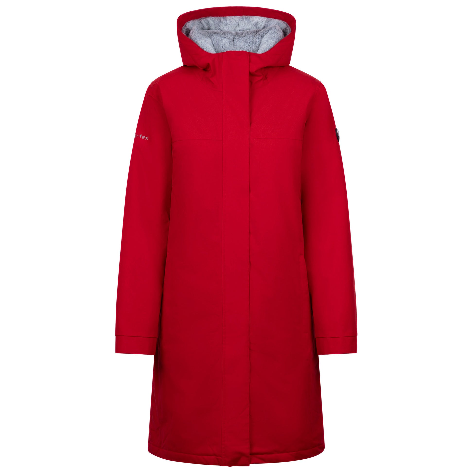 Red - Front - Trespass Womens-Ladies Claudel Waterproof Jacket