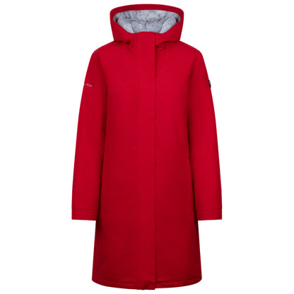 Red - Front - Trespass Womens-Ladies Claudel Waterproof Jacket
