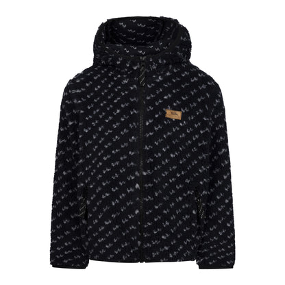 Black - Front - Trespass Childrens-Kids Frax Full Zip Hoodie