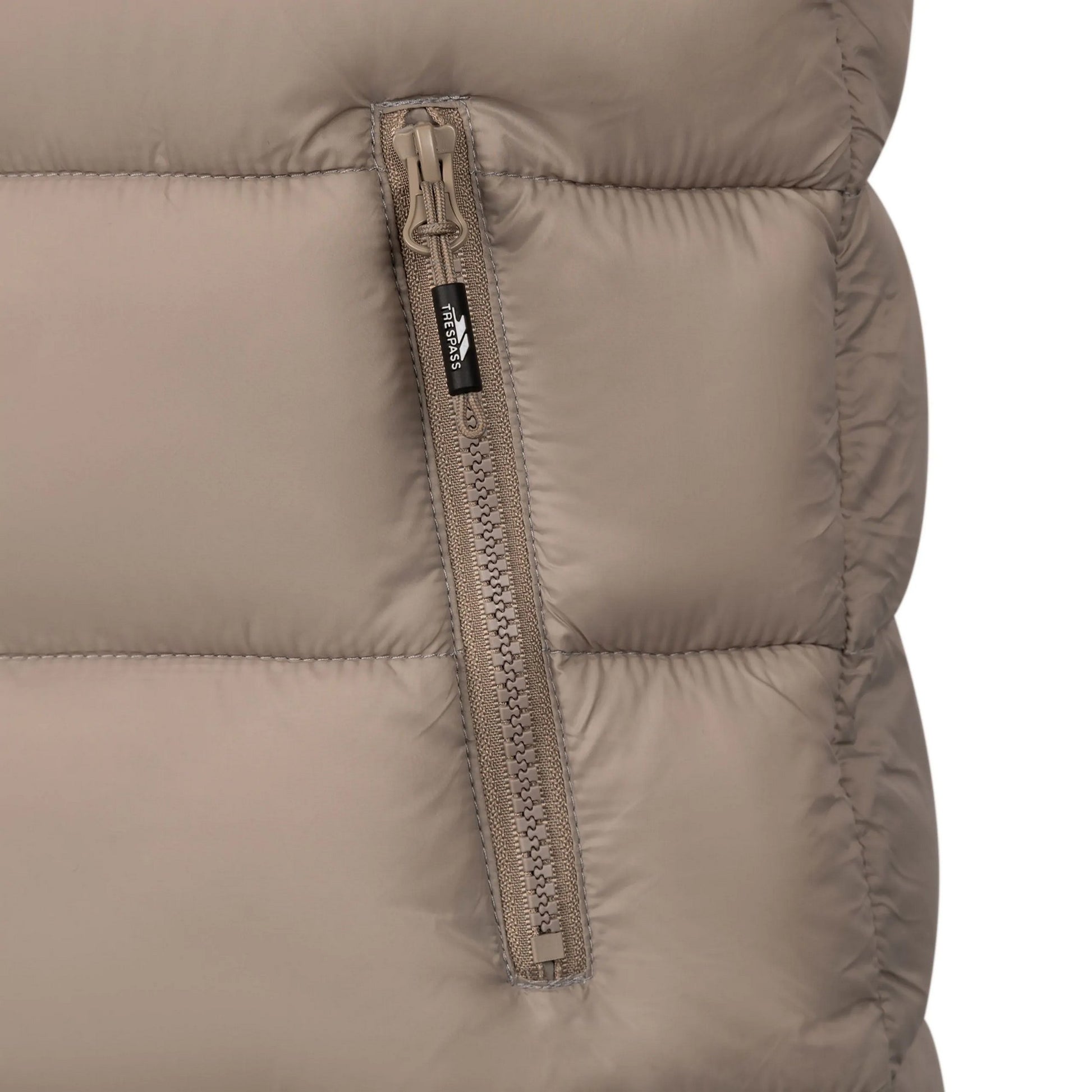 Sand - Side - Trespass Womens-Ladies Simone Padded Casual Gilet