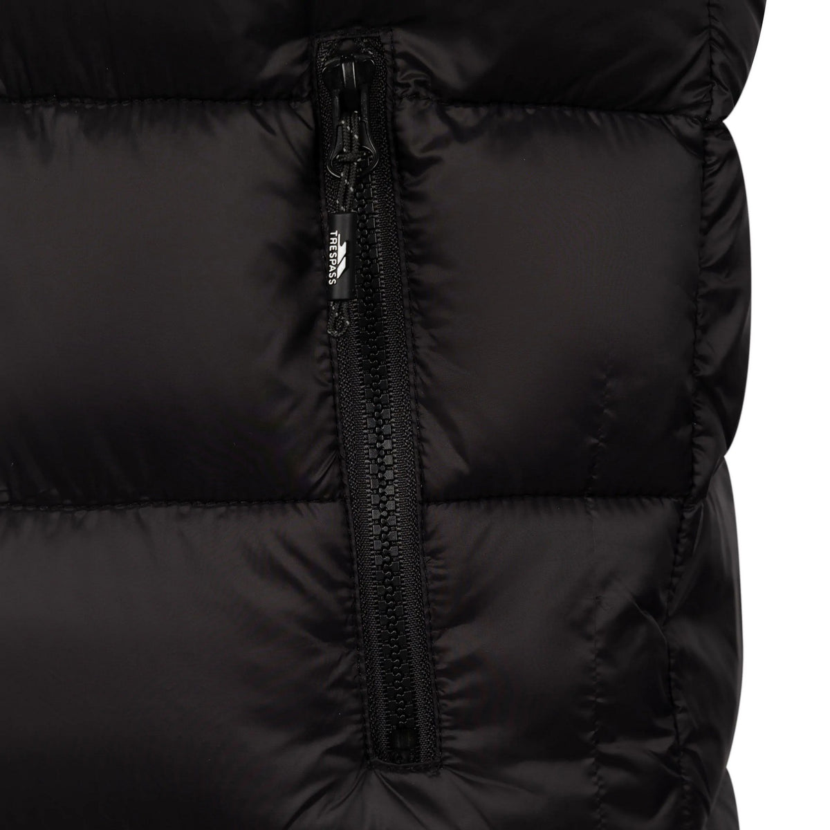 Black - Side - Trespass Womens-Ladies Simone Padded Casual Gilet