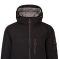 Black - Close up - Trespass Mens Kirkbost Jacket