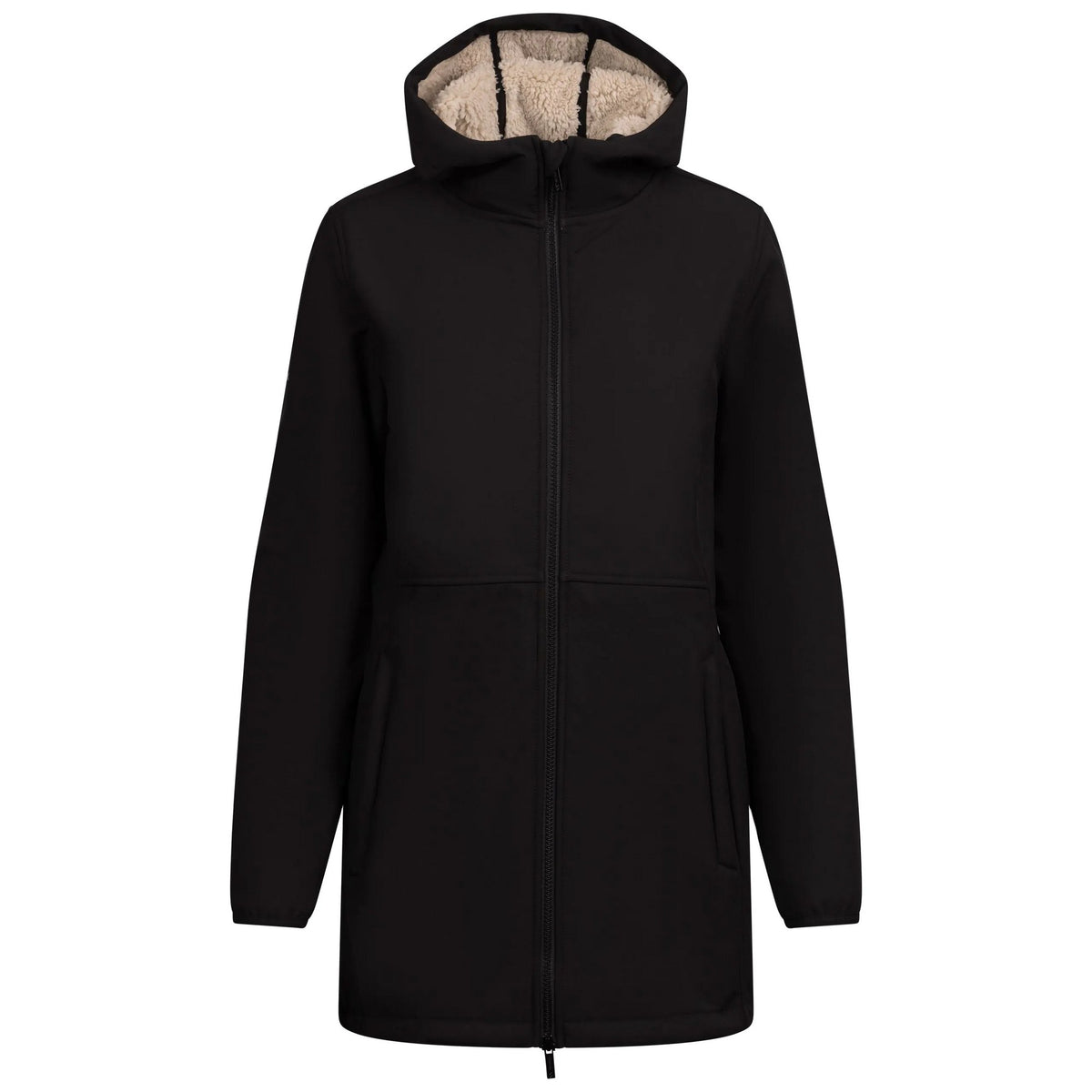 Black - Front - Trespass Womens-Ladies Sine Soft Shell Jacket