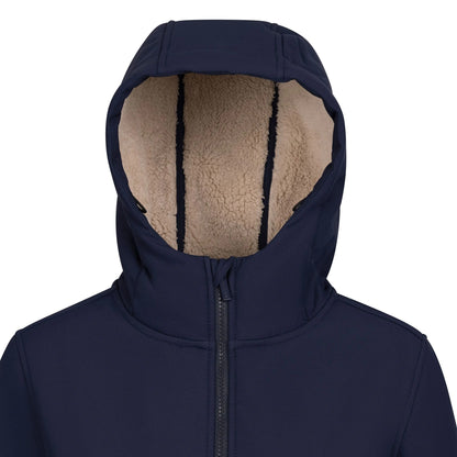 Navy - Close up - Trespass Womens-Ladies Sine Soft Shell Jacket