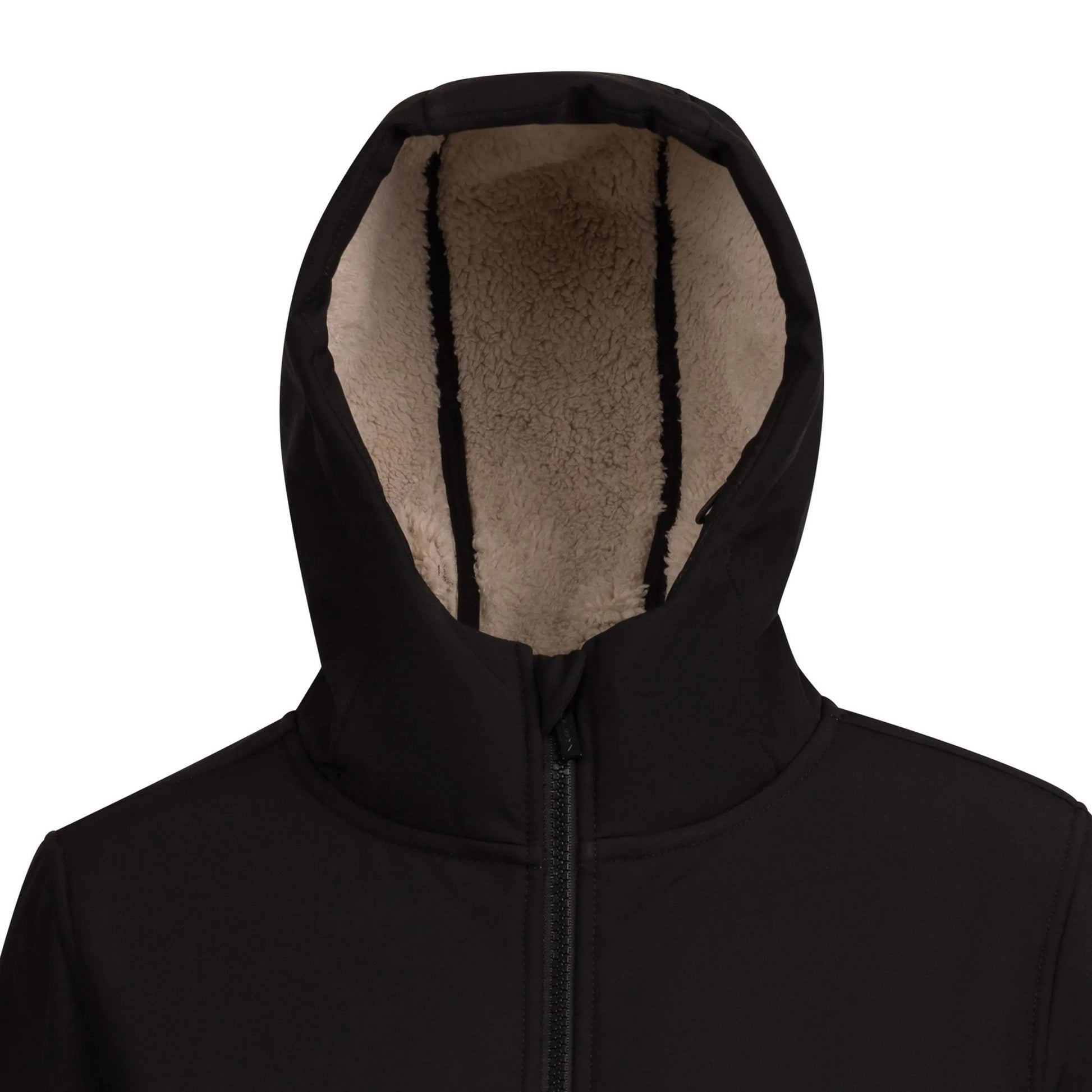 Black - Close up - Trespass Womens-Ladies Sine Soft Shell Jacket
