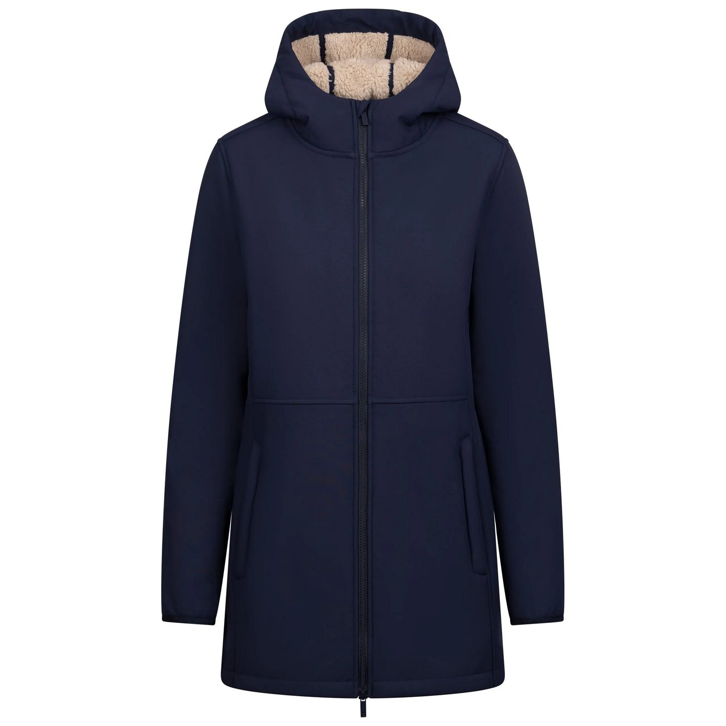 Navy - Front - Trespass Womens-Ladies Sine Soft Shell Jacket