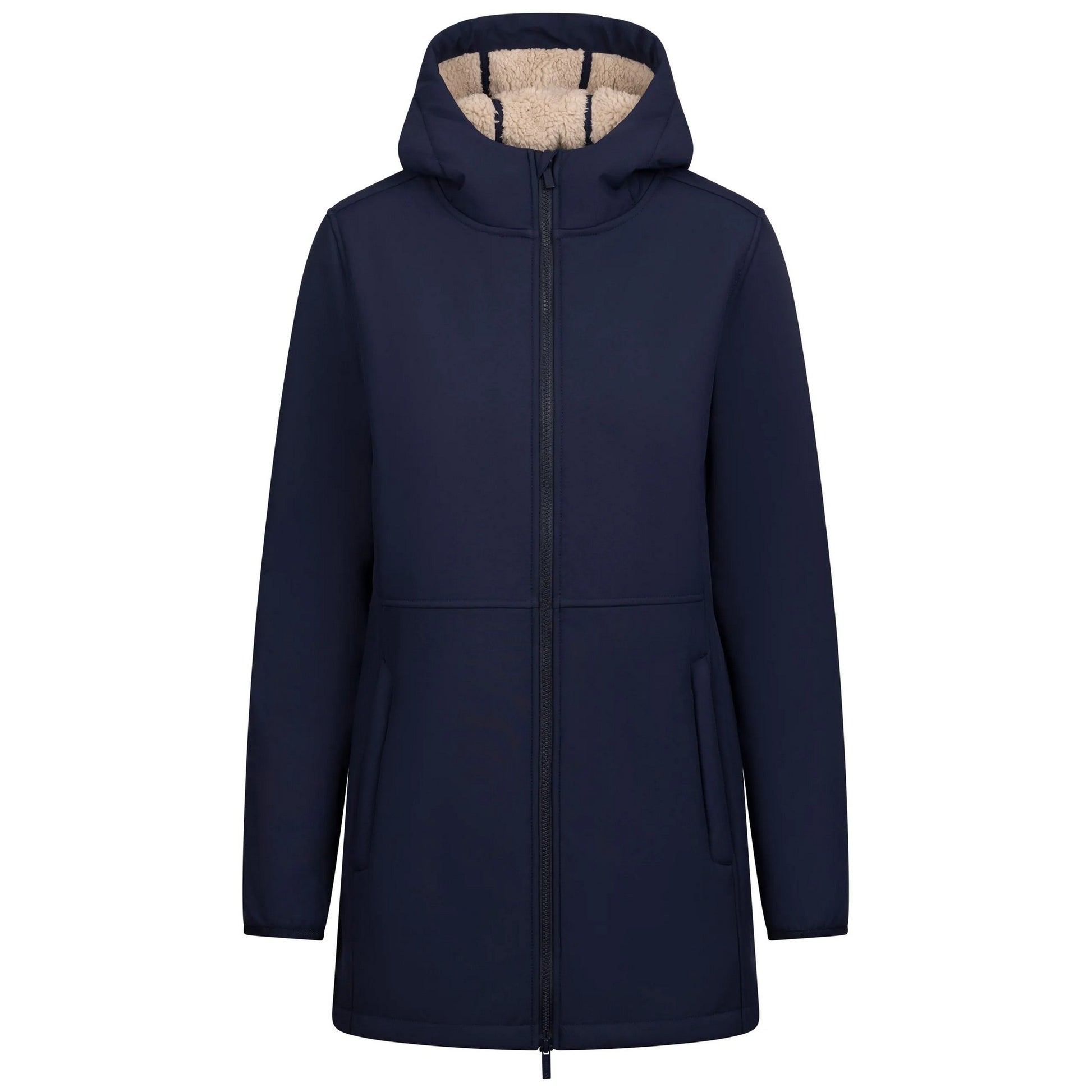 Navy - Front - Trespass Womens-Ladies Sine Soft Shell Jacket