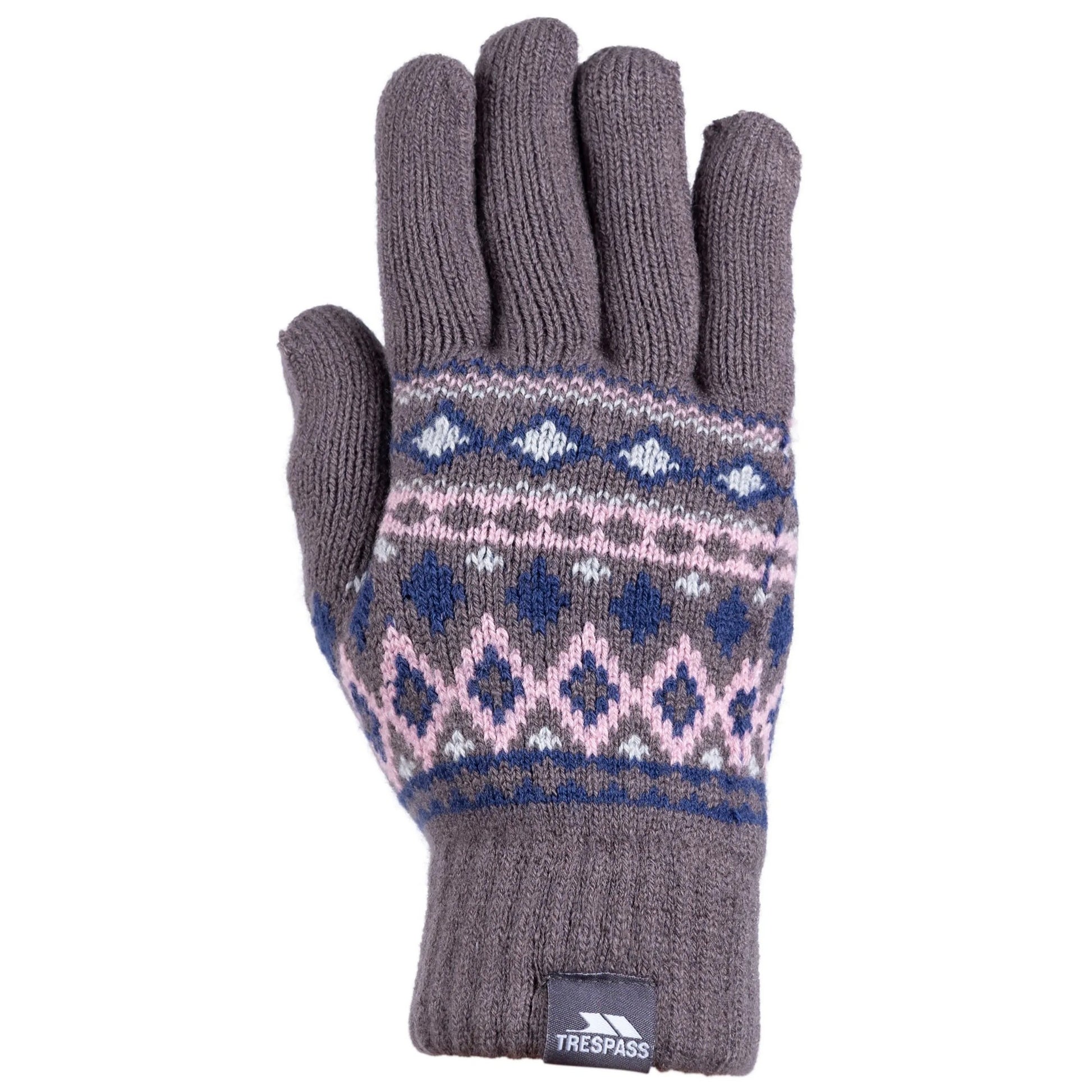 Grey - Front - Trespass Unisex Adult Shawny Gloves