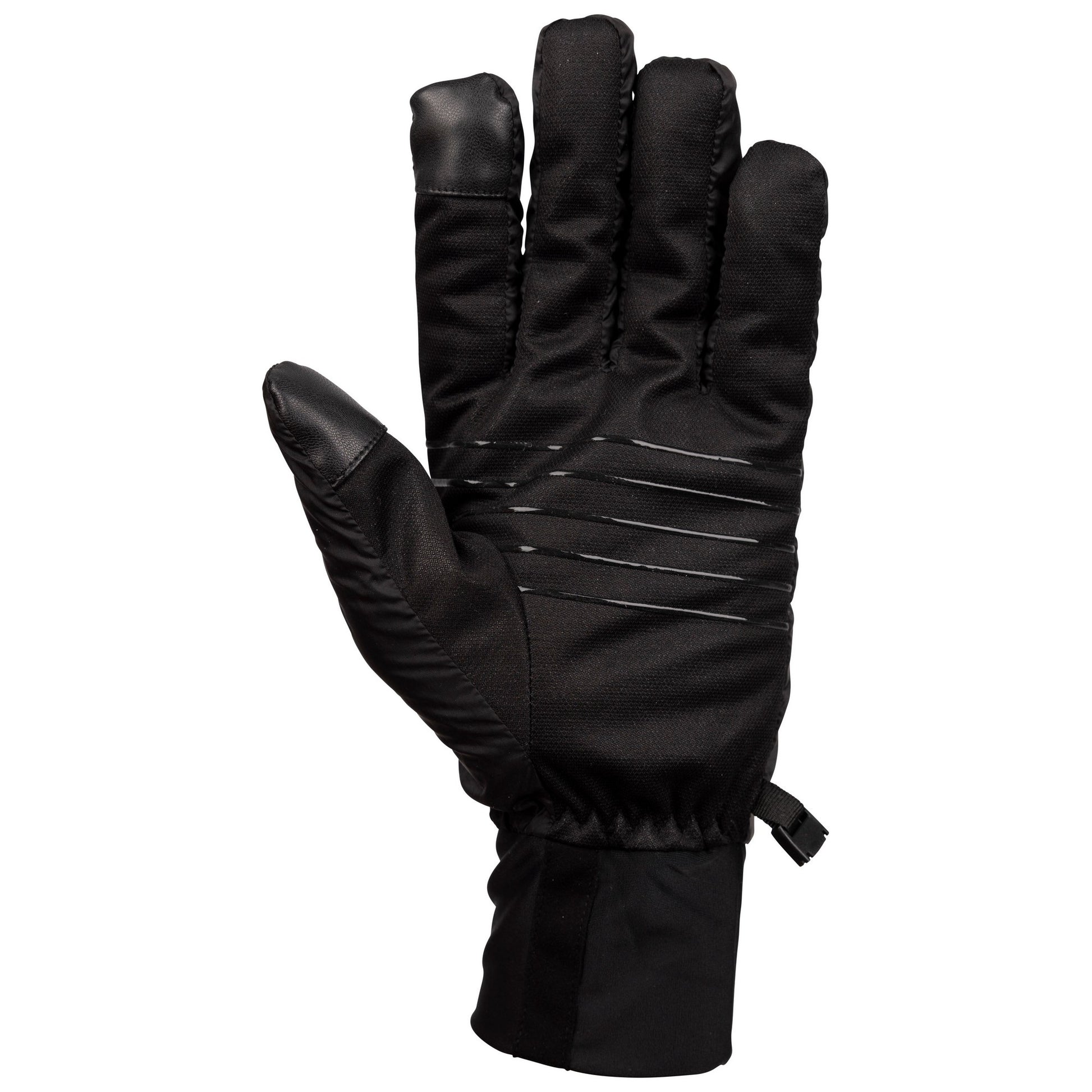 Black - Back - Trespass Unisex Adult Vinny Down Gloves