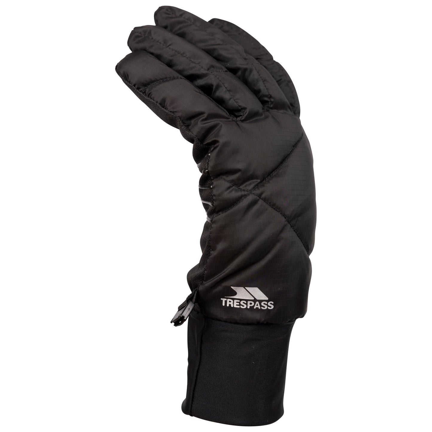Black - Side - Trespass Unisex Adult Vinny Down Gloves