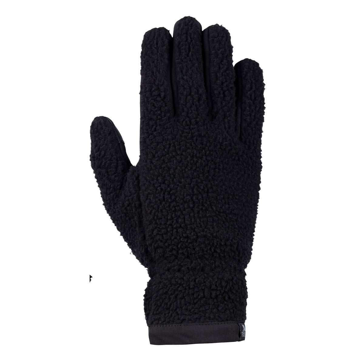 Black - Front - Trespass Unisex Adult Ainslee Sherpa Fleece Gloves