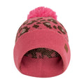 Pink Haze - Lifestyle - Trespass Girls Kaylani Leopard Print Knitted Beanie