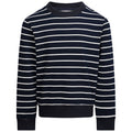 Navy - Front - Trespass Boys Broadleaf Contrast Striped Long-Sleeved Top
