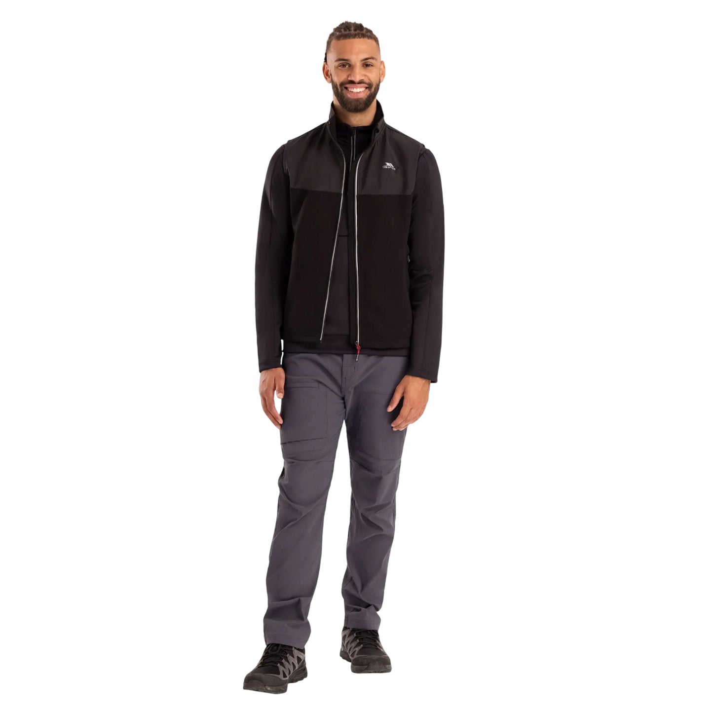 Black - Pack Shot - Trespass Mens Eboy Active Gilet