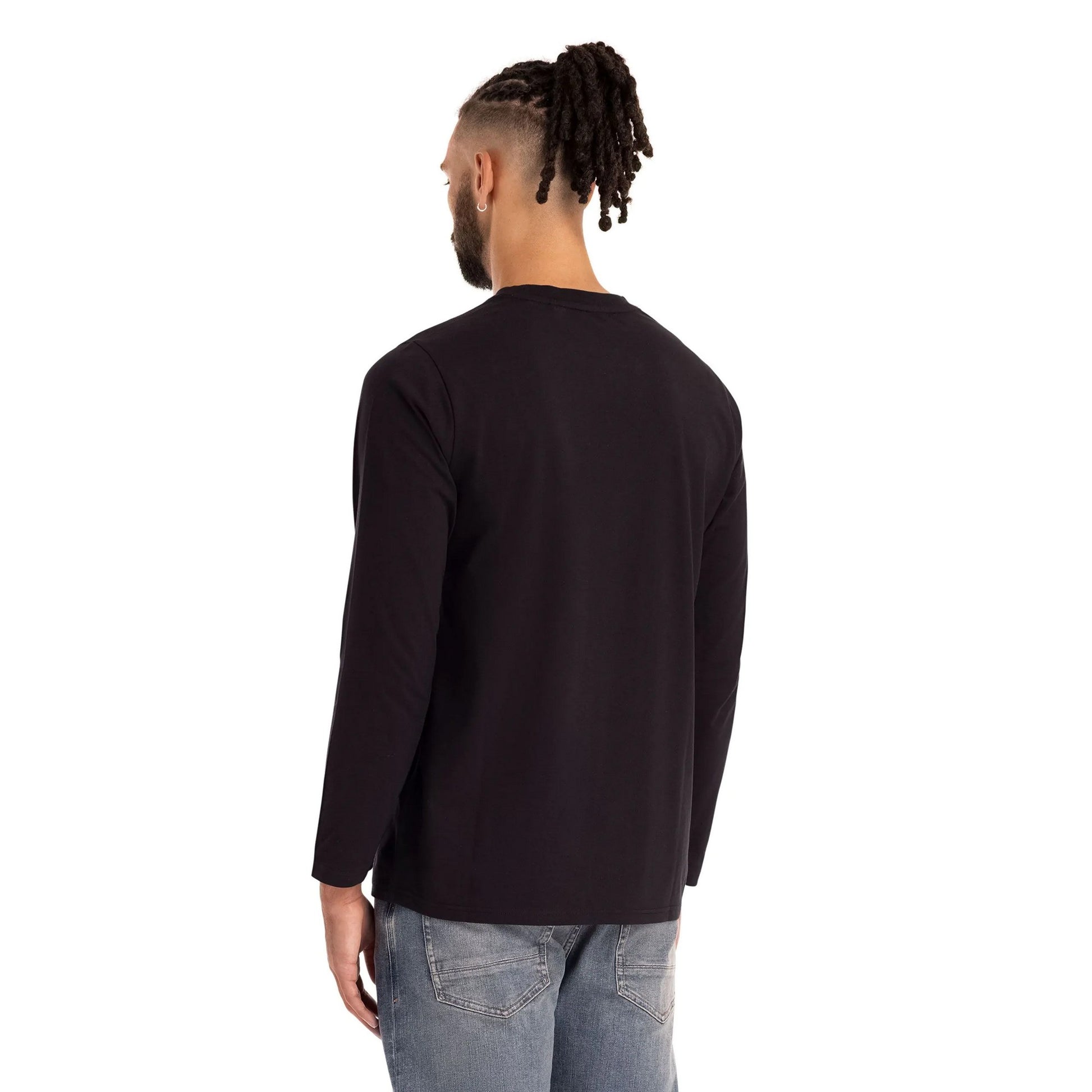 Black - Lifestyle - Trespass Mens Zeplin Long-Sleeved Casual T-Shirt