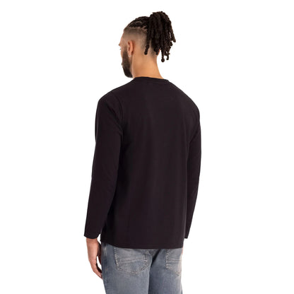Black - Lifestyle - Trespass Mens Zeplin Long-Sleeved Casual T-Shirt