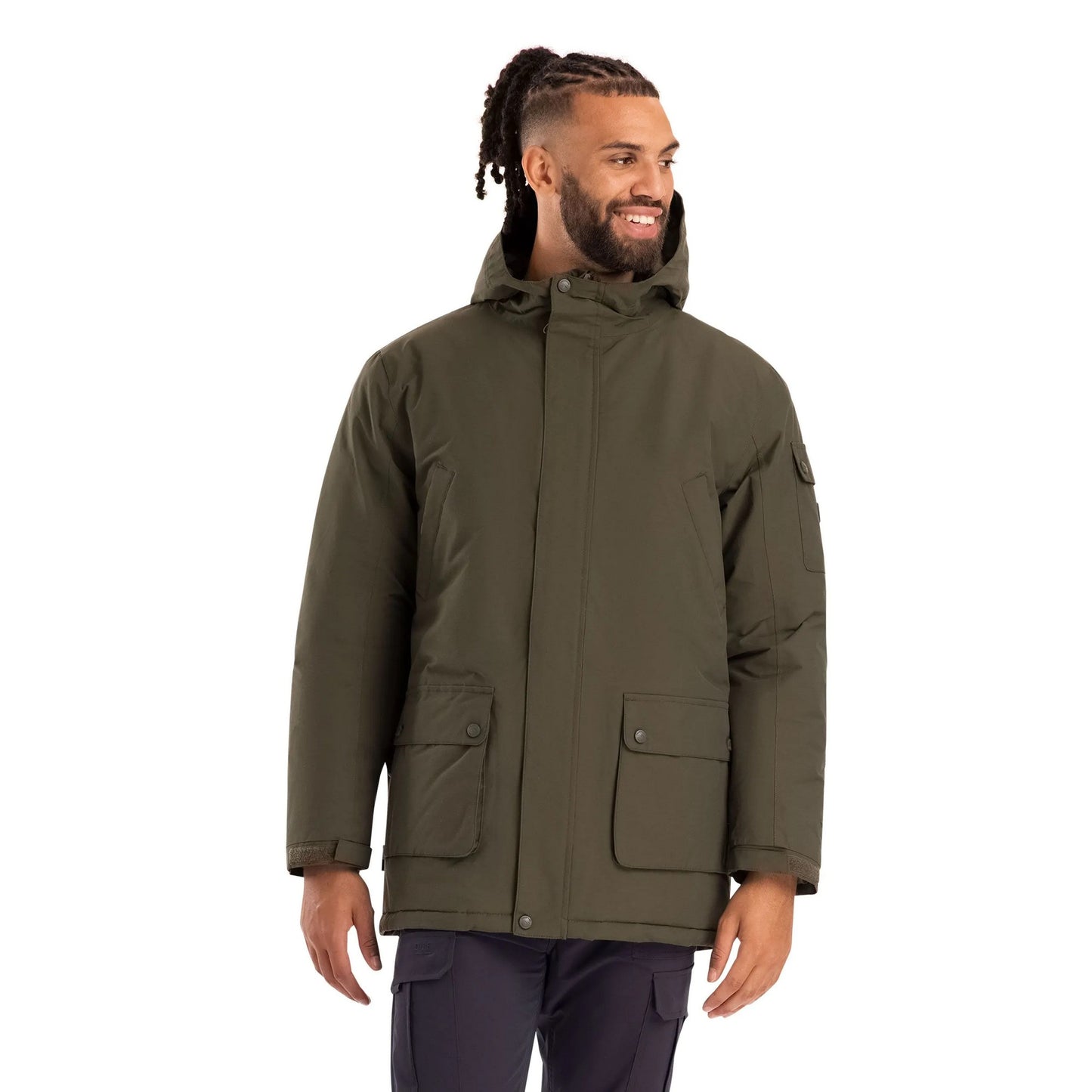 Dark Vine - Side - Trespass Mens Stewart Waterproof Jacket