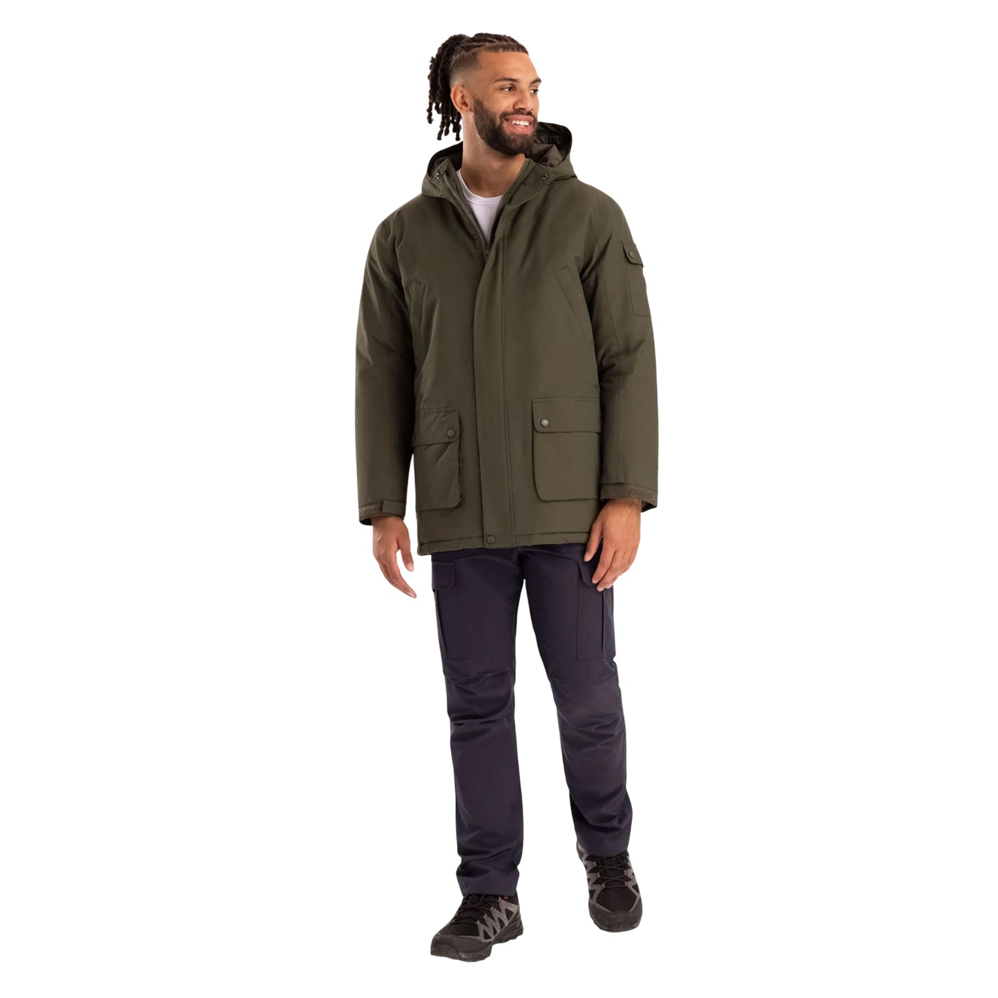 Dark Vine - Pack Shot - Trespass Mens Stewart Waterproof Jacket