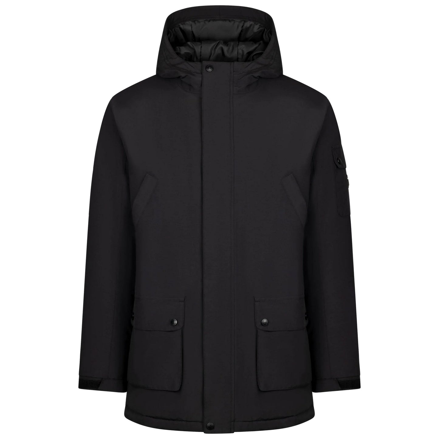Black - Front - Trespass Mens Stewart Waterproof Jacket