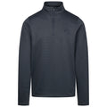 Dark Flint Marl - Front - Trespass Mens Fulbrook AT200 Quarter Zip Fleece Top