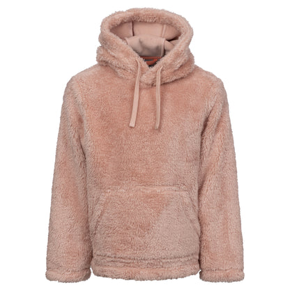 Mid Rose - Front - Trespass Childrens-Kids Temoni Fleece Overhead Hoodie