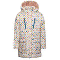 White-Multicoloured - Front - Trespass Girls Suzzee Casual Jacket