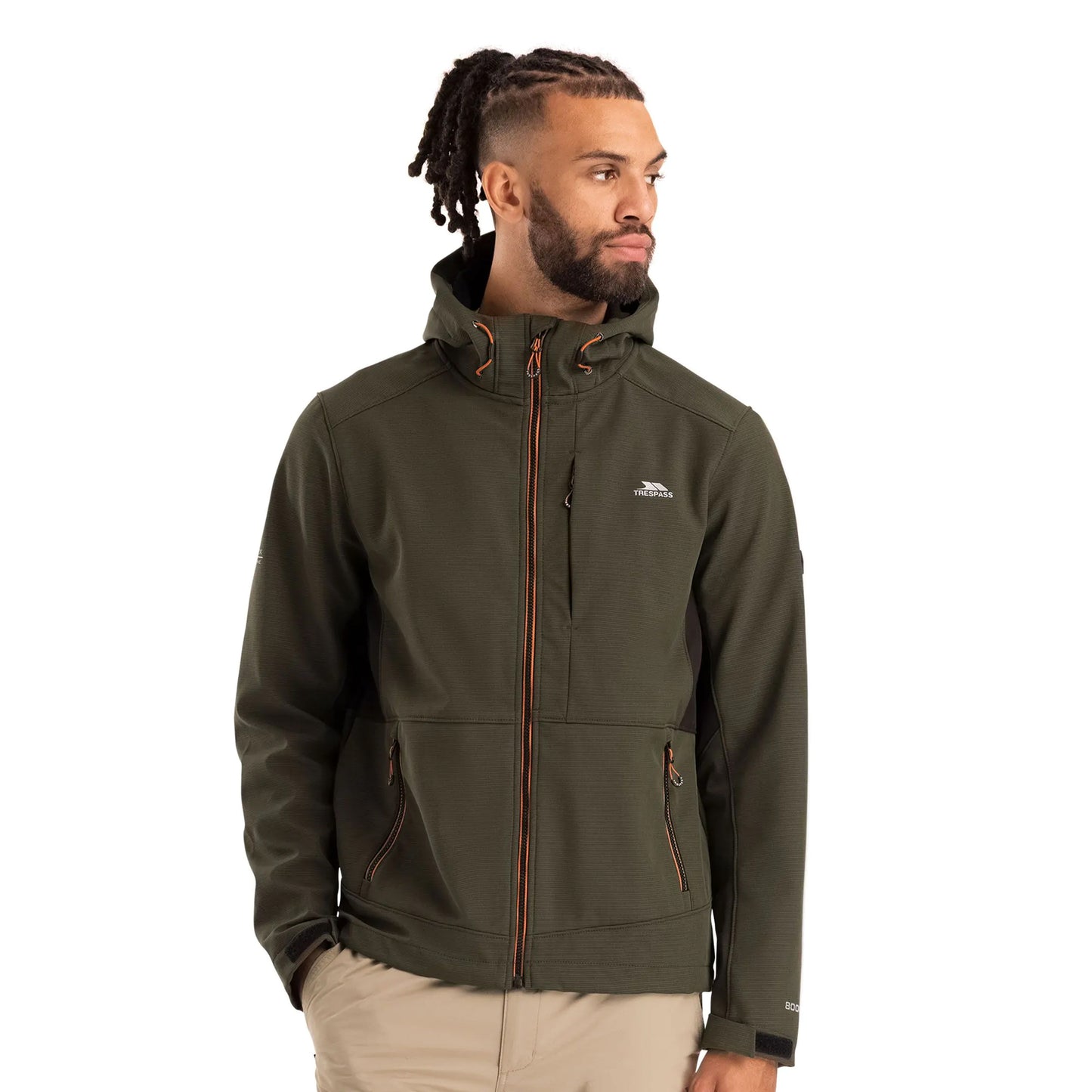 Dark Vine - Pack Shot - Trespass Mens Dante Soft Shell Jacket