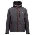 Dark Grey - Front - Trespass Mens Dante Soft Shell Jacket