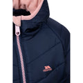 Navy - Side - Trespass Childrens-Kids Valard Quilted Jacket