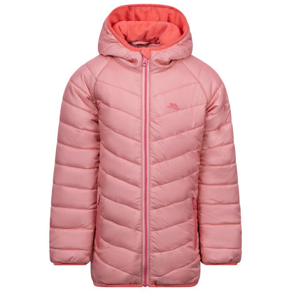 Mid Rose - Front - Trespass Childrens-Kids Valard Quilted Jacket