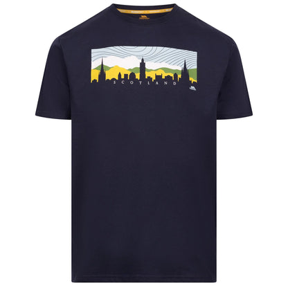 Navy - Front - Trespass Mens Adon Round Neck T-Shirt