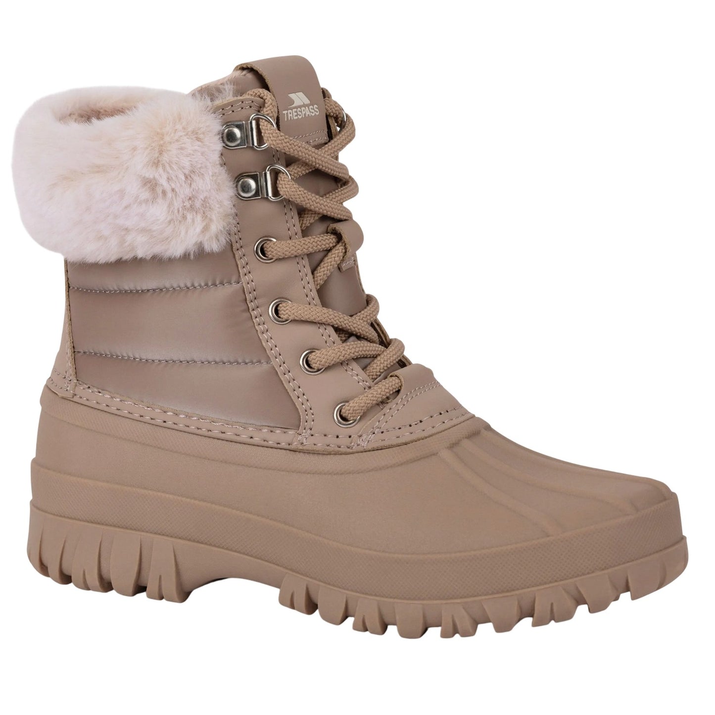 Beige - Close up - Trespass Womens-Ladies Briony Snow Boots