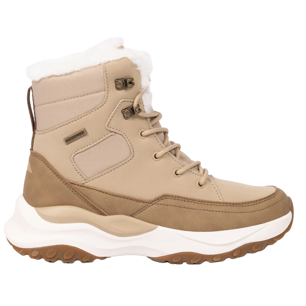 Ecru - Side - Trespass Womens-Ladies Nadine Snow Boots